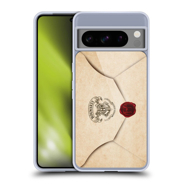 Harry Potter Hogwarts Letter Envelope Acceptance Parchment Soft Gel Case for Google Pixel 8 Pro