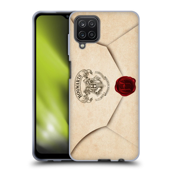 Harry Potter Hogwarts Letter Envelope Acceptance Parchment Soft Gel Case for Samsung Galaxy A12 (2020)