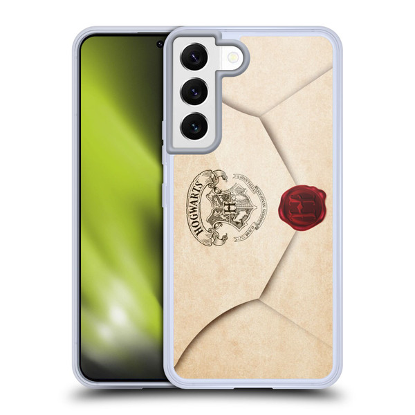 Harry Potter Hogwarts Letter Envelope Acceptance Parchment Soft Gel Case for Samsung Galaxy S22 5G