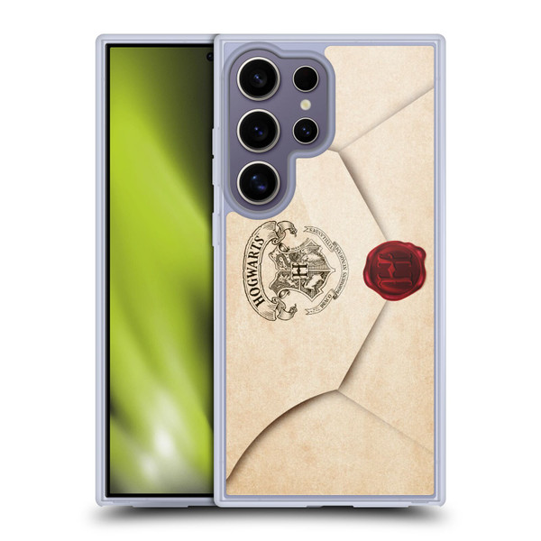 Harry Potter Hogwarts Letter Envelope Acceptance Parchment Soft Gel Case for Samsung Galaxy S25 Ultra
