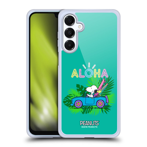 Peanuts Snoopy Aloha Disco Tropical Surf Soft Gel Case for Samsung Galaxy A16 5G & MagSafe