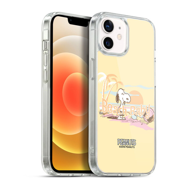 Peanuts Beach Snoopy Sunset Soft Gel Case for Apple iPhone 12 / iPhone 12 Pro & MagSafe