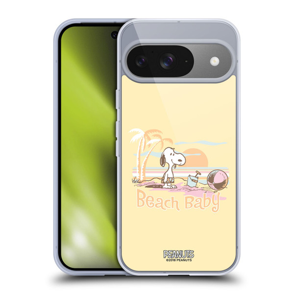 Peanuts Beach Snoopy Sunset Soft Gel Case for Google Pixel 9 / Pixel 9 Pro