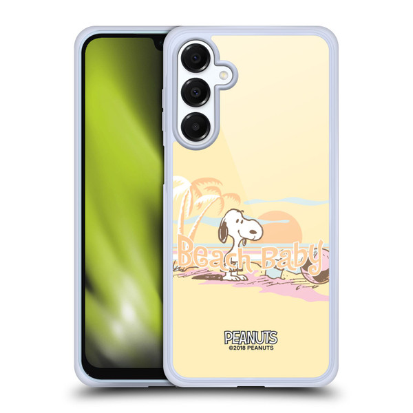 Peanuts Beach Snoopy Sunset Soft Gel Case for Samsung Galaxy A16 5G & MagSafe