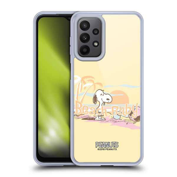 Peanuts Beach Snoopy Sunset Soft Gel Case for Samsung Galaxy A23 / 5G (2022)