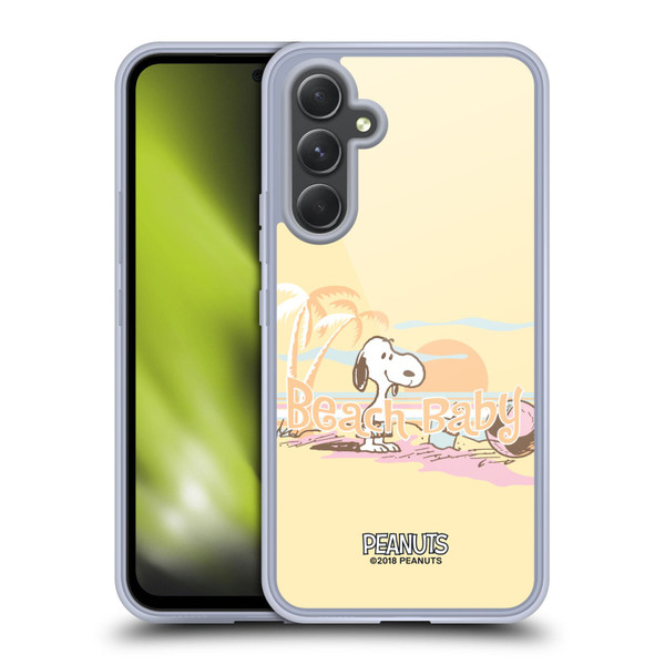 Peanuts Beach Snoopy Sunset Soft Gel Case for Samsung Galaxy A54 5G