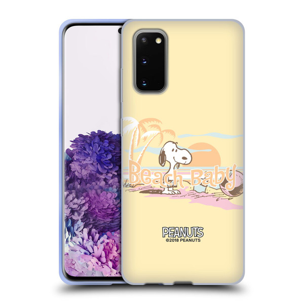 Peanuts Beach Snoopy Sunset Soft Gel Case for Samsung Galaxy S20 / S20 5G