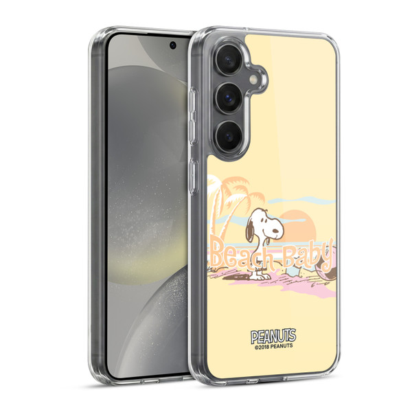 Peanuts Beach Snoopy Sunset Soft Gel Case for Samsung Galaxy S24 5G & MagSafe