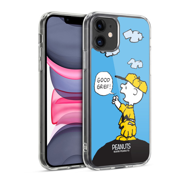 Peanuts Charlie Brown Good Grief Soft Gel Case for Apple iPhone 11