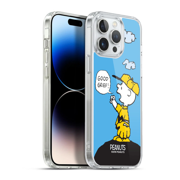 Peanuts Charlie Brown Good Grief Soft Gel Case for Apple iPhone 13 Pro Max & MagSafe