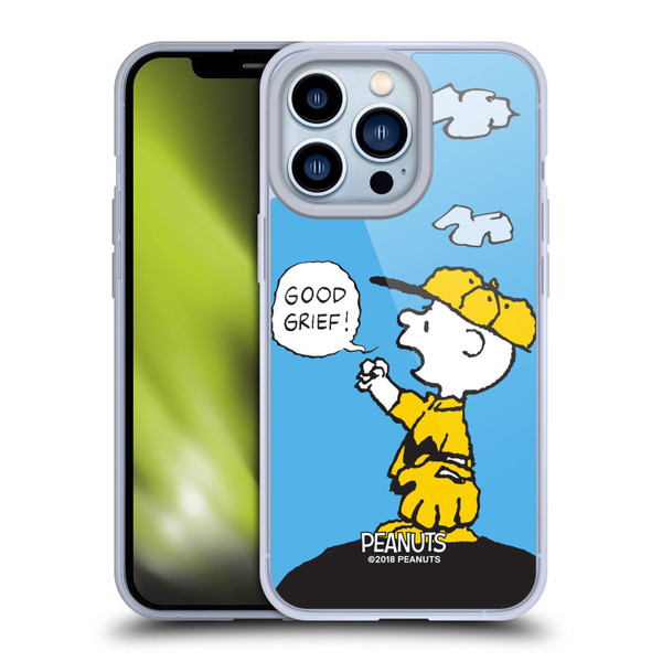 Peanuts Charlie Brown Good Grief Soft Gel Case for Apple iPhone 13 Pro