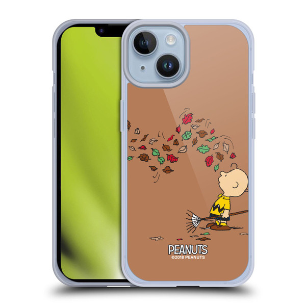 Peanuts Charlie Brown Autumn Soft Gel Case for Apple iPhone 14