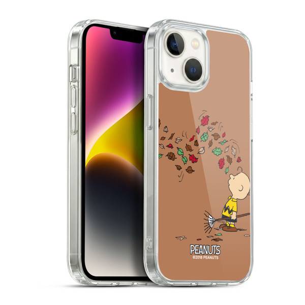 Peanuts Charlie Brown Autumn Soft Gel Case for Apple iPhone 14