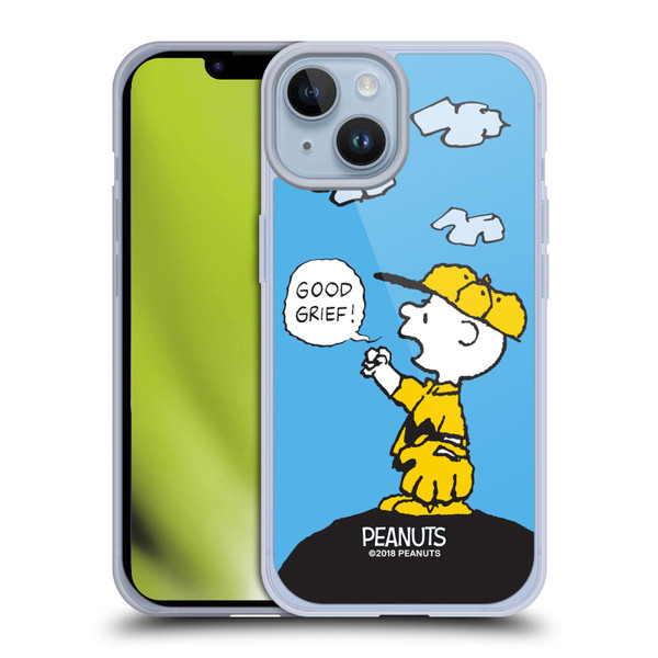 Peanuts Charlie Brown Good Grief Soft Gel Case for Apple iPhone 14