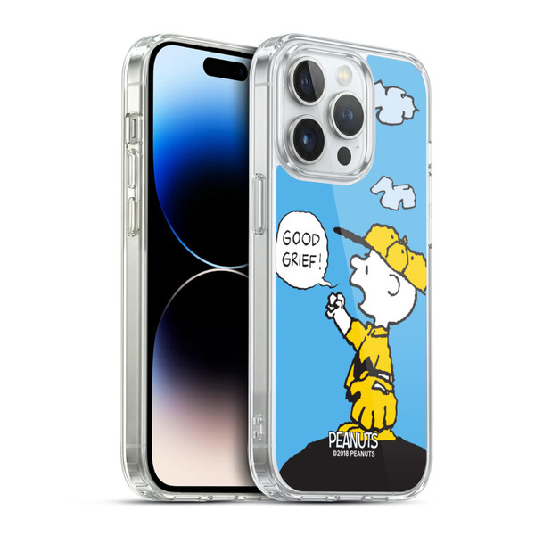 Peanuts Charlie Brown Good Grief Soft Gel Case for Apple iPhone 14 Pro & MagSafe