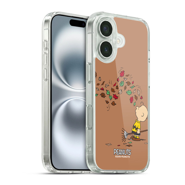 Peanuts Charlie Brown Autumn Soft Gel Case for Apple iPhone 16 & MagSafe