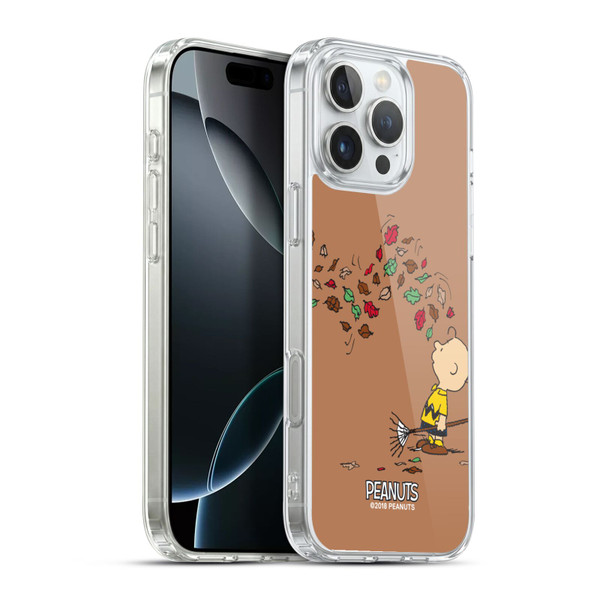 Peanuts Charlie Brown Autumn Soft Gel Case for Apple iPhone 16 Pro Max & MagSafe