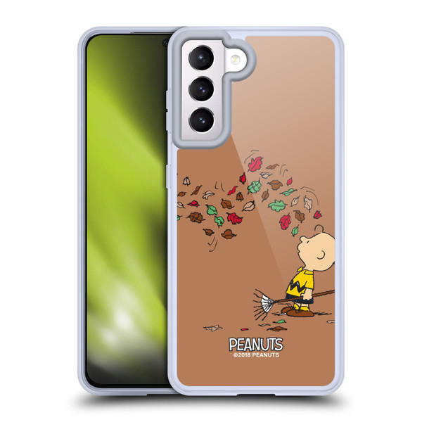 Peanuts Charlie Brown Autumn Soft Gel Case for Samsung Galaxy S21 5G