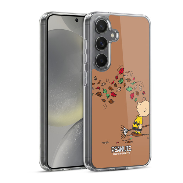 Peanuts Charlie Brown Autumn Soft Gel Case for Samsung Galaxy S24 5G & MagSafe