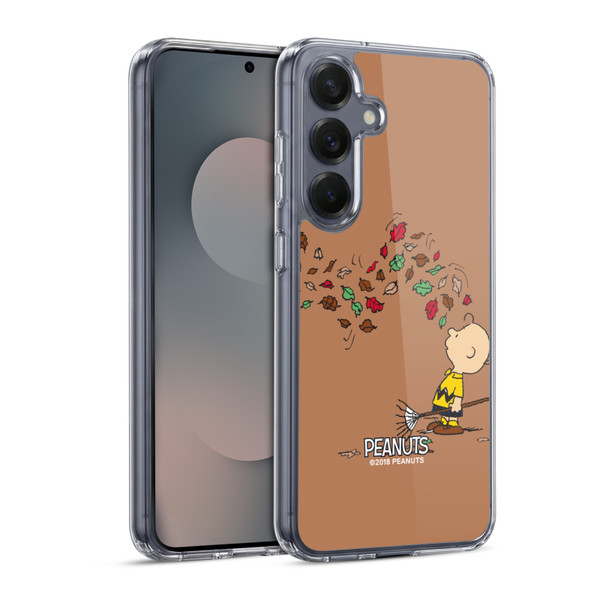 Peanuts Charlie Brown Autumn Soft Gel Case for Samsung Galaxy S25 & MagSafe