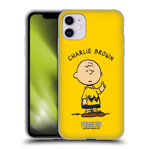 Peanuts Characters Charlie Brown Soft Gel Case for Apple iPhone 11