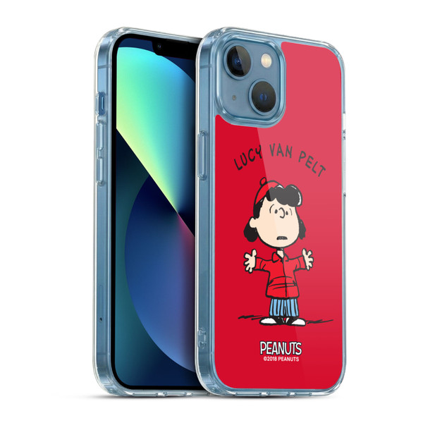 Peanuts Characters Lucy van Pelt Soft Gel Case for Apple iPhone 13 Mini & MagSafe