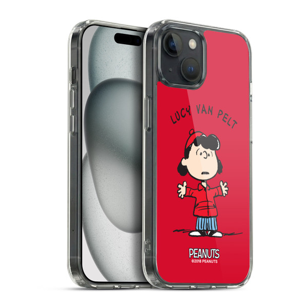 Peanuts Characters Lucy van Pelt Soft Gel Case for Apple iPhone 15 Plus & MagSafe