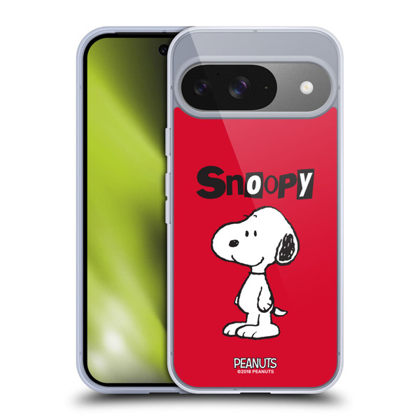 Peanuts Characters Snoopy Soft Gel Case for Google Pixel 9 / Pixel 9 Pro