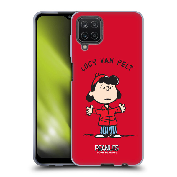 Peanuts Characters Lucy van Pelt Soft Gel Case for Samsung Galaxy A12 (2020)