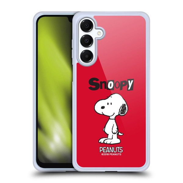Peanuts Characters Snoopy Soft Gel Case for Samsung Galaxy A16 5G & MagSafe