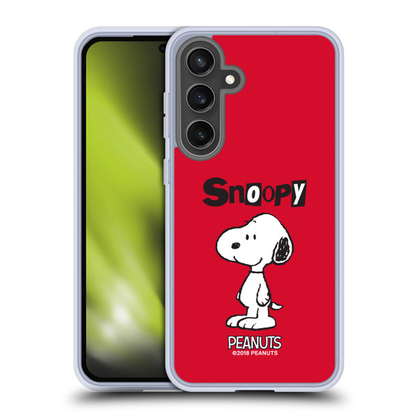 Peanuts Characters Snoopy Soft Gel Case for Samsung Galaxy S24 FE & MagSafe