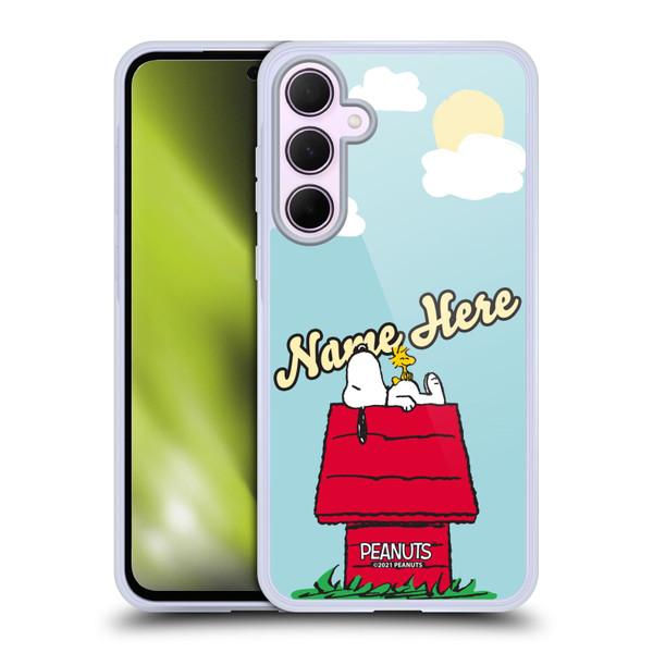 Custom Customised Personalised Peanuts Art Snoopy & Woodstock Soft Gel Case for Samsung Galaxy A35 5G