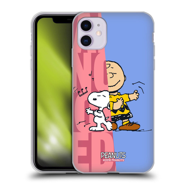Peanuts Halfs And Laughs Snoopy & Charlie Soft Gel Case for Apple iPhone 11