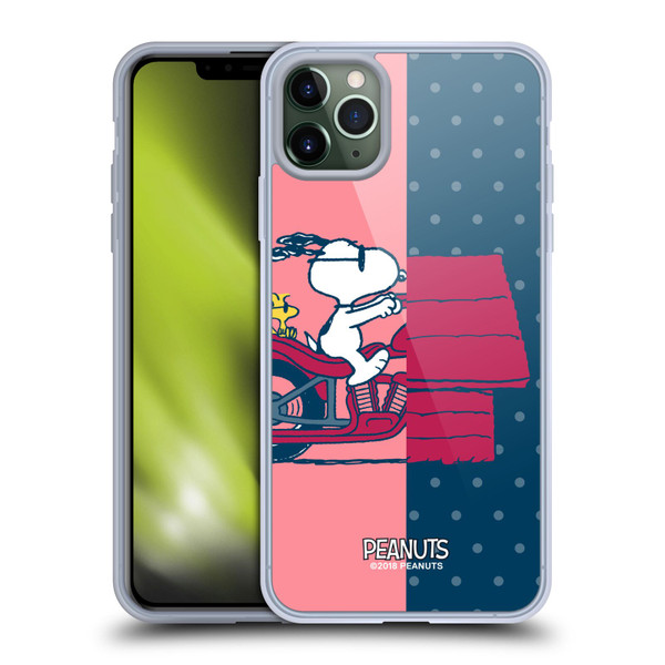Peanuts Halfs And Laughs Snoopy & Woodstock Soft Gel Case for Apple iPhone 11 Pro Max & MagSafe