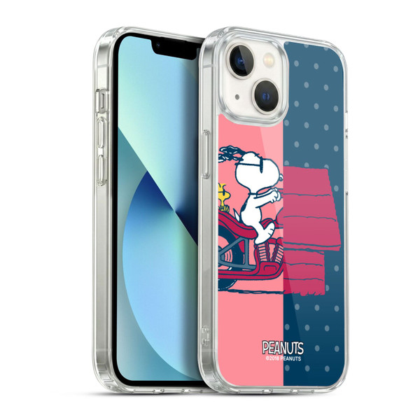 Peanuts Halfs And Laughs Snoopy & Woodstock Soft Gel Case for Apple iPhone 13