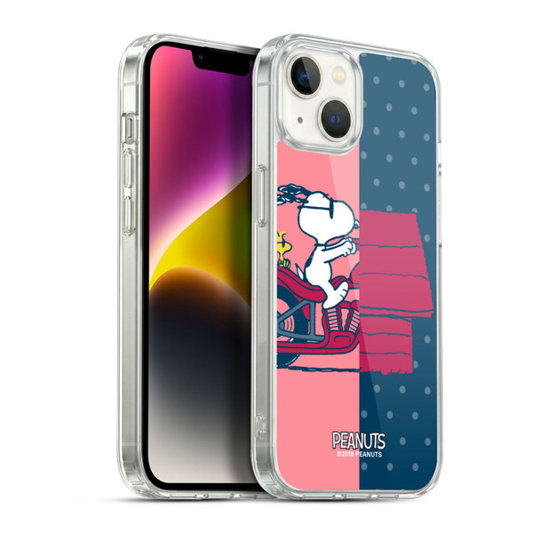 Peanuts Halfs And Laughs Snoopy & Woodstock Soft Gel Case for Apple iPhone 14 Plus & MagSafe
