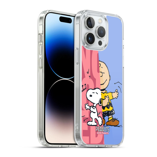 Peanuts Halfs And Laughs Snoopy & Charlie Soft Gel Case for Apple iPhone 14 Pro Max & MagSafe