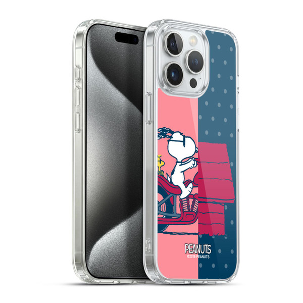 Peanuts Halfs And Laughs Snoopy & Woodstock Soft Gel Case for Apple iPhone 15 Pro Max & MagSafe