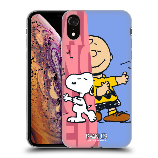 Peanuts Halfs And Laughs Snoopy & Charlie Soft Gel Case for Apple iPhone XR