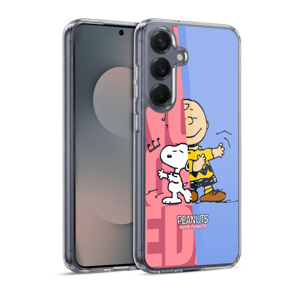 Peanuts Halfs And Laughs Snoopy & Charlie Soft Gel Case for Samsung Galaxy S25 & MagSafe