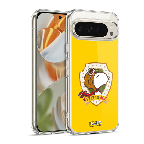 Peanuts The Many Faces Of Snoopy Flying Ace Soft Gel Case for Google Pixel 9 / Pixel 9 Pro