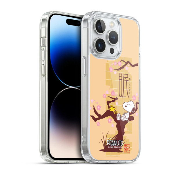 Peanuts Oriental Snoopy Sleepy Soft Gel Case for Apple iPhone 14 Pro & MagSafe