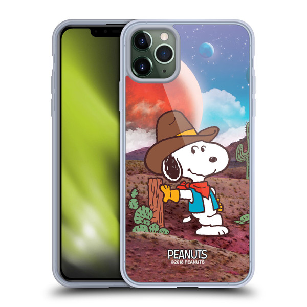 Peanuts Snoopy Space Cowboy Nebula Ranger Soft Gel Case for Apple iPhone 11 Pro Max & MagSafe