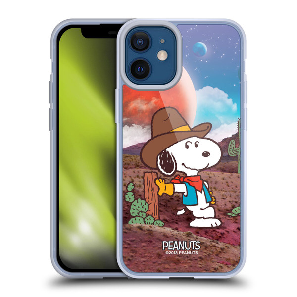 Peanuts Snoopy Space Cowboy Nebula Ranger Soft Gel Case for Apple iPhone 12 Mini