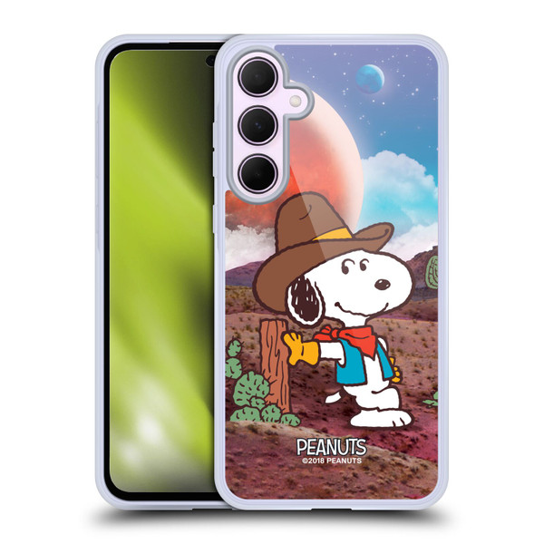 Peanuts Snoopy Space Cowboy Nebula Ranger Soft Gel Case for Samsung Galaxy A35 5G