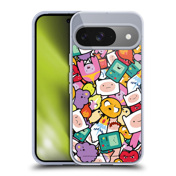 Adventure Time Graphics Pattern Soft Gel Case for Google Pixel 9 / Pixel 9 Pro