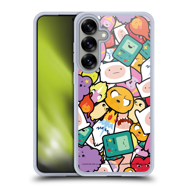 Adventure Time Graphics Pattern Soft Gel Case for Samsung Galaxy S25+ & MagSafe