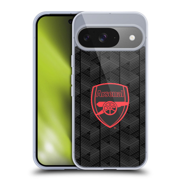 Arsenal FC Crest and Gunners Logo Black Soft Gel Case for Google Pixel 9 / Pixel 9 Pro Arsenal FC Crest and Gunners Logo Black Soft Gel Case for Google Pixel 9 / Pixel 9 Pro