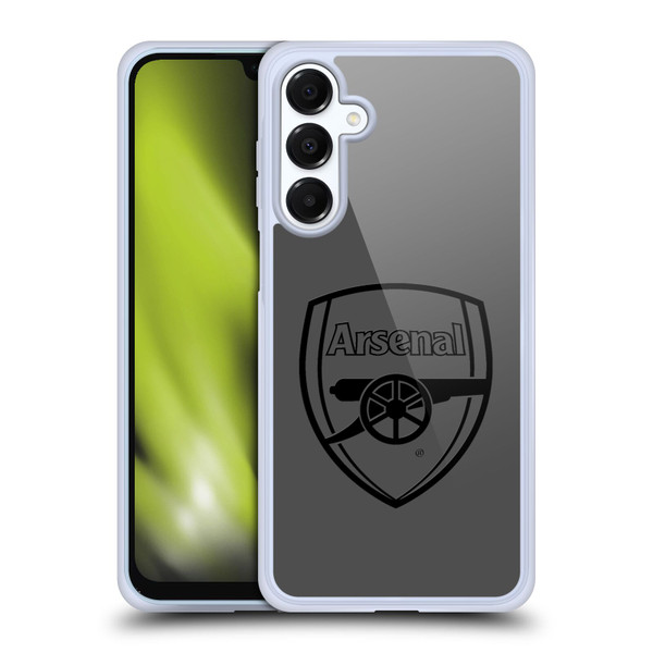 Arsenal FC Crest 2 Black Logo Soft Gel Case for Samsung Galaxy A16 5G