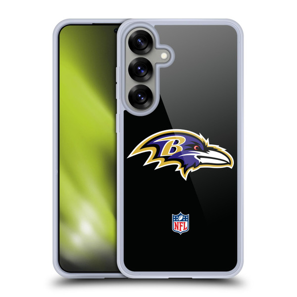 NFL Baltimore Ravens Logo Plain Soft Gel Case for Samsung Galaxy S25+